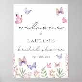 Fête des mariées de papillons moderne Affiche de b (Devant)