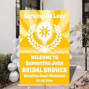 Fête des mariées de Pickleball Retro Sunshine