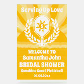 Fête des mariées de Pickleball Retro Sunshine (Recto)