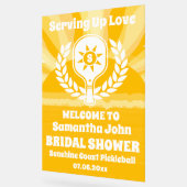 Fête des mariées de Pickleball Retro Sunshine (Angle)