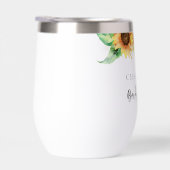 Fête des mariées de tournesol à l'aquarelle floral (Droite)