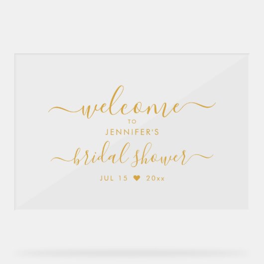 Fête des mariées de typographie moderne Welcome Go (Recto)