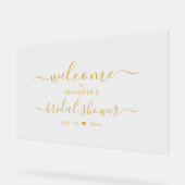 Fête des mariées de typographie moderne Welcome Go (Angle)
