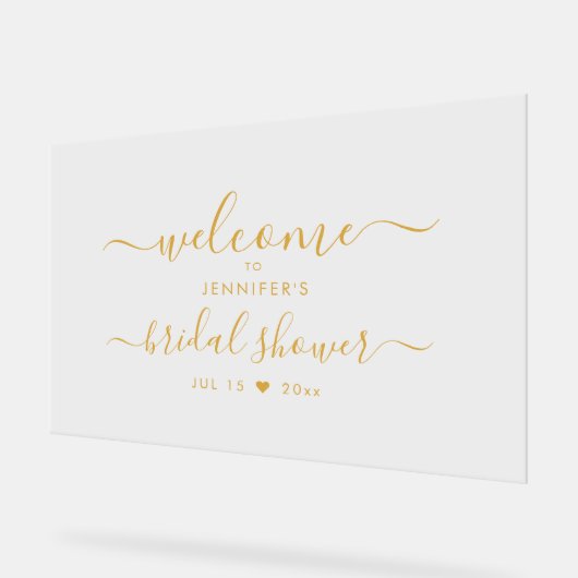 Fête des mariées de typographie moderne Welcome Go (Angle)