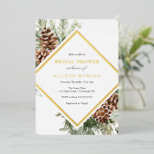 Fête des mariées de verdure d'hiver Invitation à h (Debout devant)