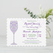 Fête des mariées Dégustation de vins Invitation (Debout devant)