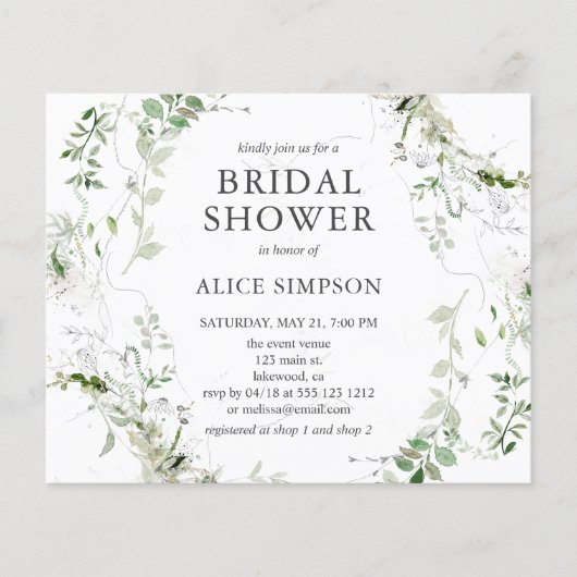 Fête des mariées des Feuilles du budget Boho (Devant)