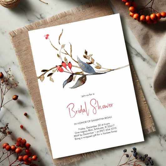 Fête des mariées des invitations botaniques élégan