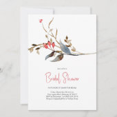 Fête des mariées des invitations botaniques élégan (Devant)