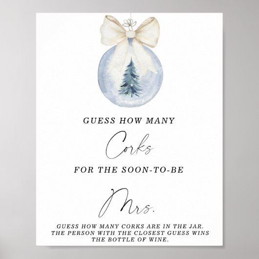 Fête des mariées Devine Combien de lièges Poster (Devant)
