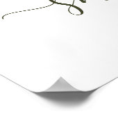 Fête des mariées d'hiver Affiche de bienvenue Flor (Coin)