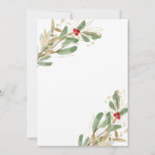 Fête des mariées d'hiver par Mail Invitation Gold (Dos)