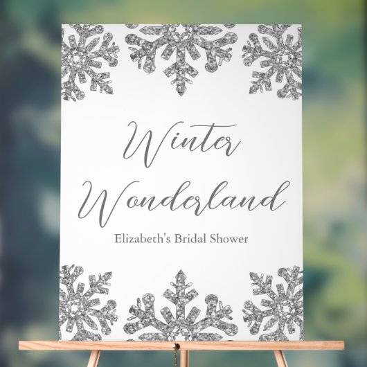 Fête des mariées d'hiver Silver Snowflake (Neutre)