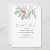 Fête des mariées d'hiver thème Élégante invitation (Devant)