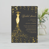 Fête des mariées d'or Foil Invitation (Debout devant)