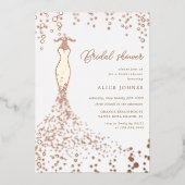 Fête des mariées d'or Foil Invitation (Recto)