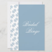 Fête des mariées - Élégante carte de jeu Bingo Ble (Dos)