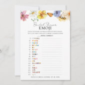 Fête des mariées Emoji | Carte Fleur sauvage (Devant)