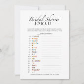 Fête des mariées Emoji minimaliste carte d'image (Devant)