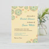 Fête des mariées et Faire-part de mariage Floral J (Debout devant)