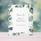 Fête des mariées Eucalyptus Green Feuille Cool Mar (Neutre)