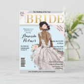 Fête des mariées Fashion Magazine Invitation (Debout devant)