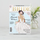 Fête des mariées Fashion Magazine Invitation (Debout devant)