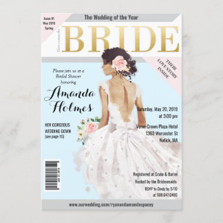 Fête des mariées Fashion Magazine Invitation