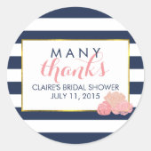 Fête des mariées Favoriser Stickers Midnight Blush (Devant)