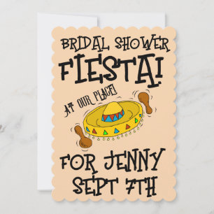 FÊTE DES MARIÉES FIESTA INVITATIONS PERSONNALISÉES