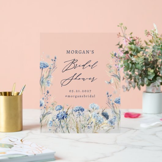 Fête des mariées Fleur sauvage bleu Dusty (Mariage)