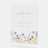 Fête des mariées Fleur sauvage bleue et jaune Bien (Angle)