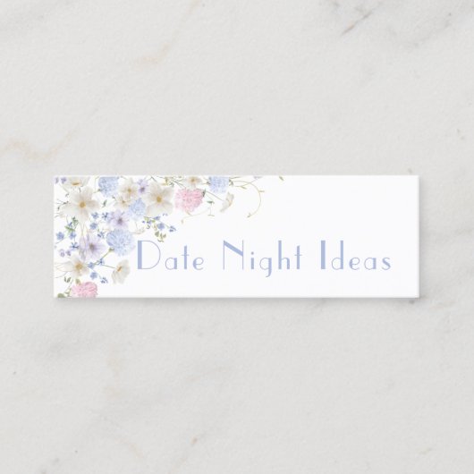 Fête des mariées fleur sauvage Date Carte d'Idée d (Devant)