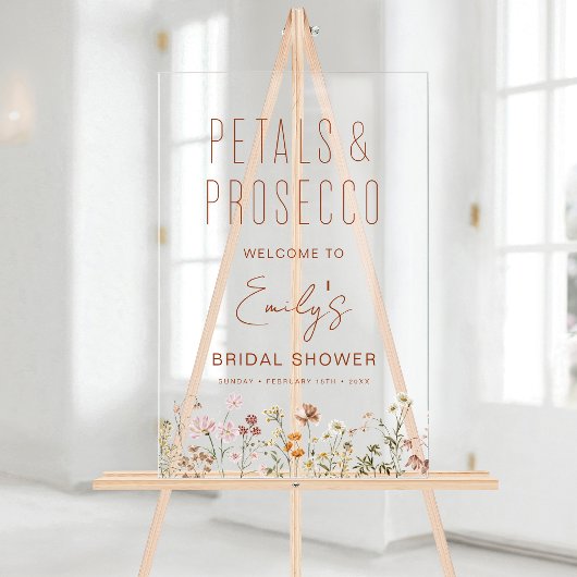 Fête des mariées Fleur sauvage Petals Prosecco Bie