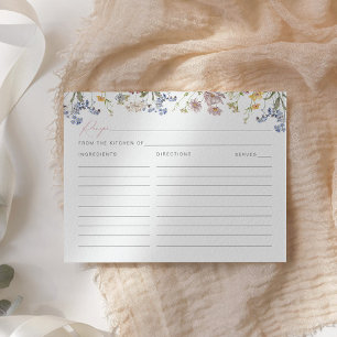 Fête des mariées fleur sauvage Recette Carte Boho