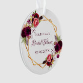 Fête des mariées fleurons de couleur aquarelle or  (devant)