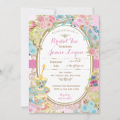 Fête des mariées Floral Tea Party Invitation (Devant)