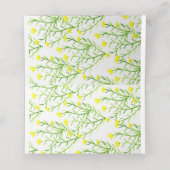 Fête des mariées Floral Wreath Cartes de place (Intérieur déplié)