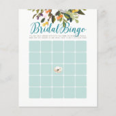 Fête des mariées Florale Cartes de Bingo Robins Oe (Devant)