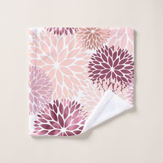 Fête des mariées florale Chic Rose (Gant de toilette)