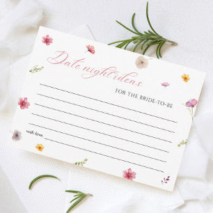 Fête des mariées Florale Date Nuit Idées Carte