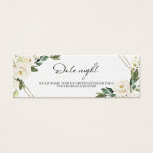 Fête des mariées florale de verdure Date Cartes de (Devant)