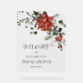 Fête des mariées florale d'hiver Bienvenue (Recto)