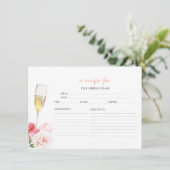 Fête des mariées Florale Procuco Recettes Cartes (Debout devant)