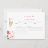 Fête des mariées Florale Procuco Recettes Cartes (Devant)