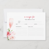 Fête des mariées Florale Procuco Recettes Cartes (Devant)