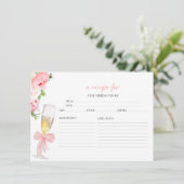 Fête des mariées Florale Procuco Recettes Cartes (Debout devant)