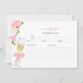 Fête des mariées Florale Procuco Recettes Cartes (Devant)