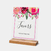 Fête des mariées florale rose romantique privilégi (Angle)