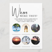 Fête des mariées Games Photo et carte de chasse au (Devant)